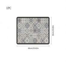 1 件波西米亚印花洗衣机防尘罩，吸水台面垫，吸水速干冰箱门垫，微波炉防尘罩，带排水孔的柔软硅藻泥门垫，超强吸水耐磨防滑餐具晾干垫，现代洗衣机和烘干机罩，尺寸 19.7 * 23.6 英寸，适用于洗衣房、厨房、学校、办公室、家庭、旅行、包袋、收纳整理、婚礼、Y2K、派对、母亲节礼物、卧室装饰、花园、厨房装饰、夏季、海滩、房间装饰、软萌、毕业季 - 彩色 - 查看 8