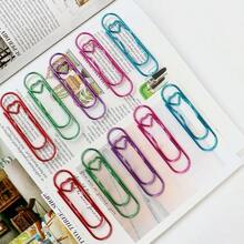 6pcs Random Color Love Metal Pen Holder, Notebook Multifunctional Bookmark, Paper Clip Stationery Tool. Essential Supplies For Home School Office - 6pcs - View 8