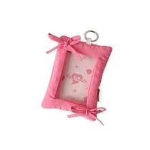 1PC Photocard Protector Keyring 3in Cloth Bowknot Ruffle Photocard Holder Keychain Display Idol Photo Card Frame Kawaii Bow Hanging Picture Card Holder - Multicolor - View 16