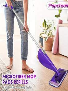 1/2 szt. nakładek z mikrofibry do mopa, kompatybilnych z Wet Jet, 12-calowe wymienne głowice do mopa do czyszczenia na sucho i na mokro