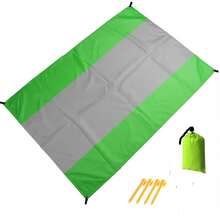 1 Large Beach Mat, Oversized Sand/Moisture Resistant Beach Blanket, Foldable Waterproof Pocket Beach Blanket, Portable And Lightweight Picnic Beach Mat, Quick Drying Outdoor Picnic Mat, Durable Waterproof Sand Resistant Beach Blanket, Sand Resistant, Portable Outdoor Blanket, Ideal Choice For Picnicking, Traveling, Camping, And Hiking, Enjoying A Beach Without Chaos, A Must-Have For Travel, With Multiple Sizes And Colors To Choose From