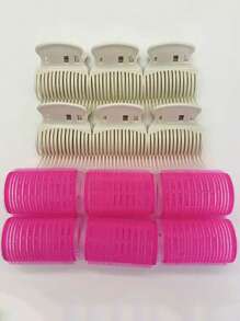 12pcs Professional Curling Rollers, Durable Plastic Hair Styling Clips, 6 Rollers & 6 Clips, Salon-Grade Curling Tools For DIY Hair Design, No Heat Required, Easy To Use And Convenient, Hair Styling Accessories | Stylish Hair Accessory | Durable Plastic Rollers, Hair Styling Tools, Hair Accessories, Hair Styling Kit, Hair Tool Kit, Home Beauty Women Accessory Gifts