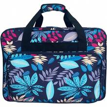 Aternee Household Sewing Machine Handbag Tote Standard Needlework Machine And Crochet Hooks Knitting DIY Sewing Accessories Storage Bag Dark Blue