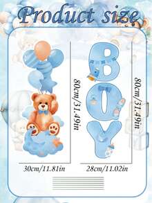 Gender Reveal Decorations 2 Sets Gender Reveal Yard Signs With Stakes - Classic Plastic Outdoor Decorations, Blue & Pink Bear/Elephant Designs, "He" & "She" Balloons, Perfect For Boy Or Girl Newborn Welcome Party, Gender Reveal Party Supplies | Classic Style Decor | Easy Setup Decorations - Multicolor - View 12