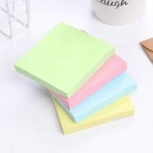 4 blocs de notas adhesivas de colores pastel de 7,5 x 7,5 cm (3x3 pulgadas), colores Morandi, fáciles de pegar para el hogar, la oficina, la libreta, 50 hojas por bloc, de vuelta a la escuela.