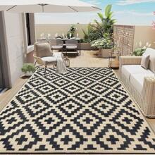 Outdoor Rug Outdoor Rug For Patio , Waterproof Mat,Reversible Plastic Camping Rugs,Rv,Porch,Deck,Camper,Balcony,Backyard