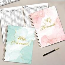 دفتر قيد الإيرادات والمصروفات، قسم متتبع الحسابات قابل للطباعة لسجل البنك (لسيناريوهات التسجيل المالي)