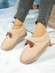 Botas de nieve 2025 para adolescentes, botas de nieve de moda casuales para exteriores