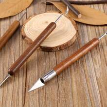 Veonly 6pcs Clay Sculpting Tools Wax Carving Pottery Ceramic Tools Polymer Modeling Carved Kits For Crafts Sculpture Modelling Clay Polymer Ceramic