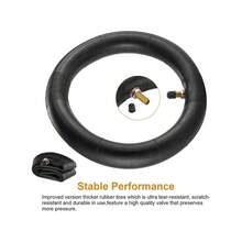 Xiao/Mi M365 Electric Scooter Replacement Tyre & Inner Tube Set - 8.5x2 Inches High-Quality Rubber Tires - Enhanced Thickness For Durability - Front/Rear Wheel Compatible - Easy To Install - 1 x 8 1/2X2 Straight Nozzle Inner Tube+ 1 x 8 1/2X2 Tyres - View 4