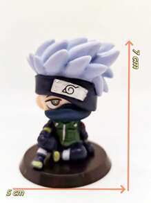bandai 1pc Kakashi Figurine, Anime Character Kakashi Hatake Q-Version Sitting Pose Model, Car Decor/Gift (Note: There May Be Some Color Discrepancies Between Photos And Actual Product, Which Is Normal)