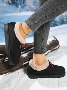 Botas de nieve 2025 para adolescentes, botas de nieve de moda casuales para exteriores