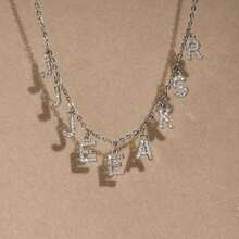 1 chiếc vòng cổ chữ cái đầu bằng thép không gỉ và đá Cubic Zirconia tùy chỉnh theo phong cách tối giản thời trang, tông vàng ngắn, quà tặng cho bạn gái, mẹ, gia đình, bạn bè, con gái, lý tưởng cho lễ kỷ niệm, sinh nhật, trang phục hàng ngày, tiệc tùng, ngày của mẹ, ngày lễ tình nhân, tốt nghiệp, đám cưới, đen, bạc, vàng, phong cách, đầy màu sắc, cổ điển, đơn giản, unisex, giản dị, dễ thương, tùy chỉnh, cá nhân hóa, độc đáo, quà tặng lý tưởng cho anh ấy, quà tặng lý tưởng cho cô ấy, cô ấy, bạn trai, bạn gái, bố, mẹ, gia đình, bạn bè, cho lễ kỷ niệm, cho sinh nhật, cho lễ tốt nghiệp, cho vũ hội, cho bữa tiệc, trang sức thời trang tùy chỉnh, lãng mạn tinh tế, bạc phong cách - Bạc - Xem 13