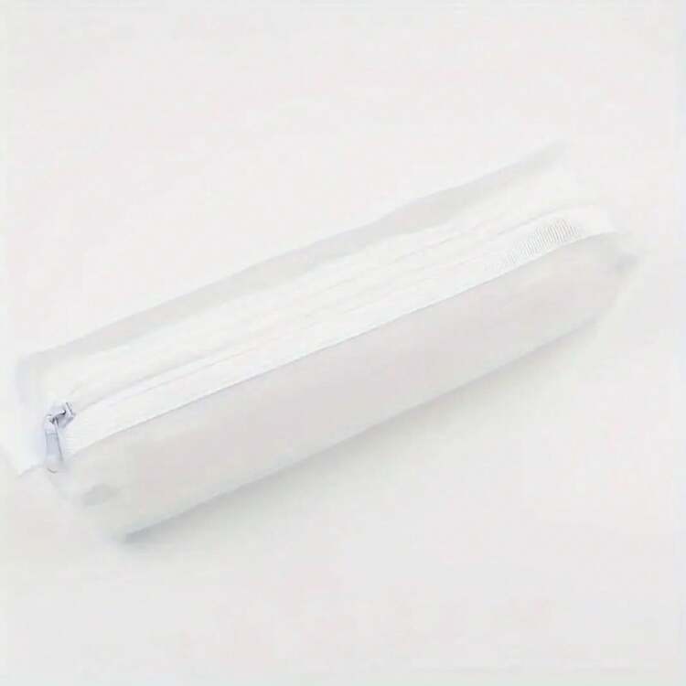 1pc Stylish Mesh Pencil Case - 3D Large Capacity Organizer For School, Office, And Travel - Unisex Design For Men & Women, Desk Pencil Holder, Stationery Storage, Modern Accessory - 黑色 - 查看 3