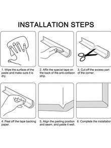 1pc 2m/4m Proofing Edge Protector Strip L Corner Protectors,Soft Collision Protection Corner Guard,Table Corner Protectors,Dorm Stair Step Pad Baby Safety Bumper Strip Children Table Corner Protector Guard Desk Edge Cushion Strips With Back Adhesive For Coffee Table, Bed And Furniture, Protects From Bumps And Scratches On Table Cornersbaby Shower Family Decorations Gifts,For Furniture Fireplace