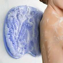 1pc Exfoliante De Pies GentleTouch Antideslizante - Cojín Exfoliante Para Baño, Base Antideslizante Para Ducha O Puerta - Fregador Manual Sin Batería - Ideal Para Diabéticos Y Ancianos, Eliminación & Pedicura/Manicura - Accesorio De Baño Regalo Para Navidad, San Valentín, Cuidado De Pies En Casa, Diseño Con Cerdas Suaves, Material Amigable Con La Piel