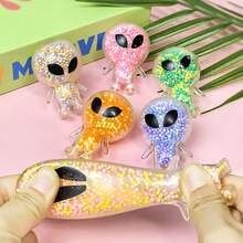 1/6/12/18/48 peças Brinquedos Macios e Fofos, Design Mochi, Cores Aleatórias, Adequado para Crianças, Pode Ser Usado como Presentes de Festa com Tema Espacial, Brinquedos de Banho para Crianças, Decorações de Piscina, Decoração de Mesa de Escritório, Brinquedos Fofos Anti-Estresse, Bolas de Aperto, Lembrancinhas de Festa de Aniversário, Estilos e Cores Aleatoriamente Variados - Multicolorido - Visão 2