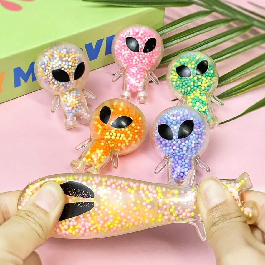 1/6/12/18/48 peças Brinquedos Macios e Fofos, Design Mochi, Cores Aleatórias, Adequado para Crianças, Pode Ser Usado como Presentes de Festa com Tema Espacial, Brinquedos de Banho para Crianças, Decorações de Piscina, Decoração de Mesa de Escritório, Brinquedos Fofos Anti-Estresse, Bolas de Aperto, Lembrancinhas de Festa de Aniversário, Estilos e Cores Aleatoriamente Variados