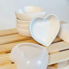 Heart Silicone Mold For DIY Crafts – Reusable Easy Release Tray For Cement Bowl, Epoxy Resin, Plaster, Jewelry Dish & Candle Holder, Creative Handmade Gift & Home Decor Tool For Valentine's Day Ideas - Khuôn silicon hình trái tim - Xem 6