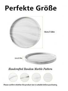 Khay phòng tắm bằng silicon 3 kích cỡ, khay trang điểm tròn, giá để đồ trên mặt bàn bếp, giá để xà phòng trang trí, khay trang trí để nước hoa, nến, cây cảnh (màu đen) - màu đen - Xem 22