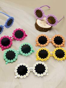 1-12 chiếc kính mắt hoa, kính mắt cánh hoa cúc, thích hợp cho tiệc tùng, giải trí ngoài trời, đạo cụ chụp ảnh, đồ trang trí Hawaii, phụ kiện du lịch ngày lễ, đồ dùng cho kỳ nghỉ, nhẹ, bền, đa chức năng - nhiều màu - Xem 3