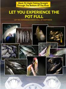 High-Power Spotlight, Long-Range LED Headlamp, Telescopic Zoom Headlamp, Flashlight, Fishing Light, Camping Fishing Light - Orange - View 8