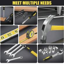 Hand Tool Kit Set 108pcs Household Daily Maintenance Car Repair Hardware Tools - Yellow+Black - View 8
