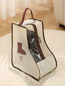 Bolsa de almacenamiento de botas de tela multifuncional con asa: transparente, bolsa protectora de zapatos adecuada para botas altas y de tobillo - diseño ligero, bolsa de almacenamiento de zapatos colgante - Multicolor - Ver 5