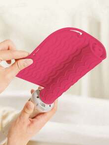 Tapete de Silicone Resistente ao Calor para Chapinhas e Ferros de Ondular - Design de Onda Antiderrapante, 4 Cores (Bege/Preto/Branco/Azul Claro), Tapete de Proteção e Organizador de Ferramentas de Calor, De Volta às Aulas, Essenciais de Viagem e Férias, Acessórios de Cabelo para Mulheres