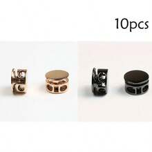 5件/10件可调节金属弹簧按扣 - 圆形绳扣，适用于夹克/连帽衫/裤子 - 彩色 - 查看 20