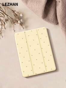 极简主义波尔卡圆点图案平板电脑保护壳，兼容 iPad 10.2 英寸 iPad (A16) 11 英寸第 11 代 2025 iPad 第 8/9/10 代、iPad Air 4th 10.9 英寸、Galaxy Tab S6 Lite 10.4、/，带铅笔槽，防摔，平板电脑支架保护套，夏季礼物