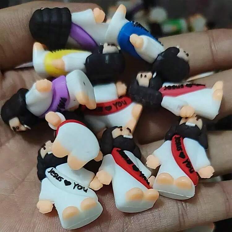 100/200 迷你耶稣 - 耶稣爱你，耶稣玩具，小耶稣，捉迷藏，周日派对小礼物，礼物（随机颜色）迷你耶稣，基督教玩具，小型玩具，基督教玩具，小型派对礼物，耶稣，玩具。 - 彩色 - 查看 7