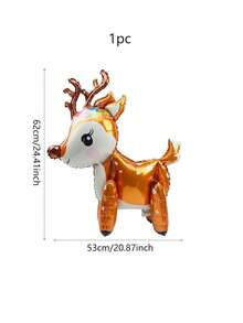 1pc Large Christmas Standing Balloon,Snowman Elk Gingerbread Man Santa Claus Xmas Tree Balloon, Christmas Party Home Decorations