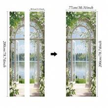 1/2 件活力阳光与花卉自粘墙贴 - 客厅、卧室、办公室装饰 | 现代抽象艺术壁画家居装饰房间装饰 - 彩色 - 查看 6