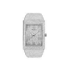 YaLaLuSi Brand 1 Piece Full-Dial Crystal-Studded Fashionable New-Style Women's Quartz Wristwatch With Luminous Hands, Roman Numerals, Quartz Movement, Precise Timekeeping, Versatile Square Dial, Suitable For Daily Wear, Business Commuting, Work, School, Parties, And Evening Events. Includes A Strap Adjuster And Jewelry Polishing Cloth. A Great Gift For Women, Sisters, And Close Friends On Birthdays And Holidays. .