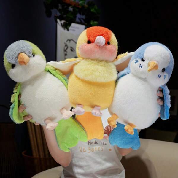 1 Stück süße Vogel & Papagei interaktive Handpuppe, Party Interaktionspuppe als Geschenk für Jungen & Mädchen