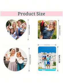 1pc Customizable Refrigerator Magnet - Personalized Photo Display, Handcrafted Style, Flexible & Wall-Mountable, Ideal For Friends, Family & Couples - Creative Kitchen Home Decor With Practical Hooks, Fridge Magnets - Multicolor - View 12