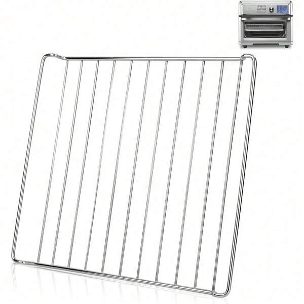 3-In-1 Stainless Steel Air Fryer Rack - Universal Fit Quick-Cool Tray With Anti-Warp Design - Commercial-Grade Multi-Layer Cooking Rack For Baking, Roasting & Meal Prep - Space-Saving Oven Accessories With Non-Slip Feet