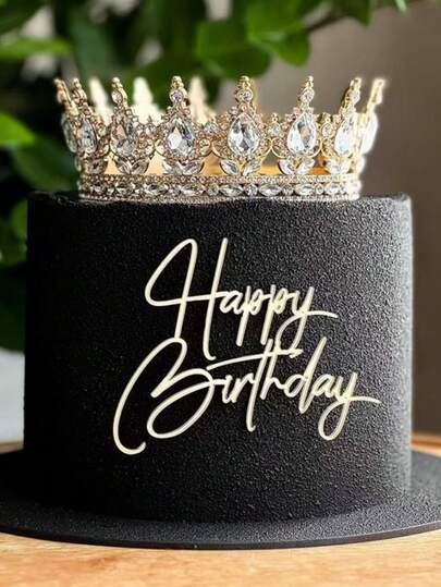 1件/3件/6件精美立体生日蛋糕装饰，完美适用于奢华优雅的蛋糕，打造高档视觉盛宴，这些装饰可以完美融入蛋糕和甜点桌的甜蜜欢乐的视觉享受中。