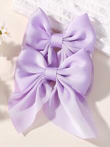 2 kẹp tóc nơ xinh xắn - Thiết kế thời trang, phù hợp với nhiều kiểu tóc và dịp khác nhau. Phong cách tối giản, phù hợp với các bé gái, phụ kiện hoàn hảo cho trường học, tiệc tùng hoặc trang phục thường ngày. - kẹp bướm - Xem 15