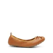 Women Flats Bowknot Foldable Ballet Flats Round Toe Light Weight Slip-On Wedding, Commute, Travel, Vacation Dress Shoes - màu nâu - Xem 5