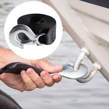 Boat Trailer Winch Strap With Hook Heavy Duty Tow Rope Marine Strap With Hook - Black - View 7