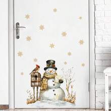 Adesivo da parete rimovibile in PVC con pupazzo di neve e fiocchi di neve - Decorazione festiva per cucina, bagno, camera da letto - Decorazione natalizia con design a pupazzo di neve e sciarpa, decorazione per il bagno | Tema festivo allegro | Adesivo in PVC, decorazioni natalizie, decorazioni di Ognissanti, decorazioni natalizie, decorazioni del Ringraziamento, decorazioni per matrimoni, decorazioni per la casa, decorazioni autunnali, decorazioni per feste di compleanno, forniture per feste, decorazioni per festival indoor, decorazioni per pareti, ornamenti di Ognissanti