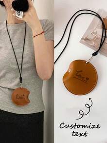 1 pieza Bolsa de almacenamiento personalizada para auriculares Bluetooth, monedero redondo personalizado tipo halter - Multicolor - Ver 6