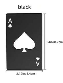 Kreative Flaschenöffner, minimalistischer Getränkeflaschenöffner, Schlüsselanhänger Bierflaschenöffner, kleiner & großer Anhänger Flaschenöffner, multifunktionaler Bierflaschenöffner, kreativer Spielkarten Bierflaschenöffner, Edelstahl Flaschenöffner, Pik Flaschenöffner, personalisierter Bierflaschenöffner