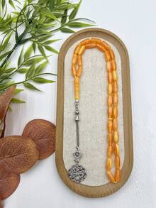 33 颗亚克力念珠，中东阿拉伯语每日祈祷珠 - 彩色 - 查看 19