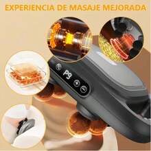 Masajeador eléctrico multifunción para tejidos profundos, 9 modos - Masajeador de percusión de alta frecuencia con 9 velocidades, recargable por USB, para la relajación de la espalda, el cuello y todo el cuerpo, pistola de masaje multifunción, pistola de masaje de alta frecuencia, uso doméstico, regalo.masajeador de cuello y espalda,masajeador eléctrico,masajeador de espalda - Negro - Ver 10