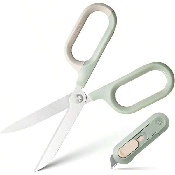 Sharp Scissors,Multi-Purpose Stainless Steel Scissors,Portable Mini Box Cutter,Envelope Knife,Multi-Purpose Fabric Scissors Set For Home, Office, Sewing - School Supplies,Durable, Portable, Multi-Purpose Craft And Paper Cutting Tool With Comfort Grip Handles,Back To School,School Supplies Perfect  Gift, Effortlessly Cuts Envelopes, Paperboard, Express Boxes,DIY Crafts