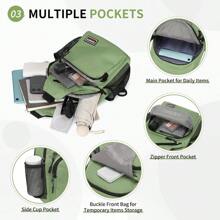 Spacious Commuter Women Shoulder Bags Convertible Sling Bag Crossbody Backpack 11Inch Pads Bags With Headphone Jack Shoulder Bag Casual Pack For Women Men Hiking Travel Cycling Green Minimalist Crossbody Shoulder Bags For Women