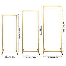 6.6 FT Wedding Arch Backdrop Stand For Parties, Balloon Arch Stand, Wedding Arches For Ceremony, Metal Arch Backdrop Stand For Bridal Baby Showers, Birthday Party Decoration Door Frame Gold - 金色 - 查看 3